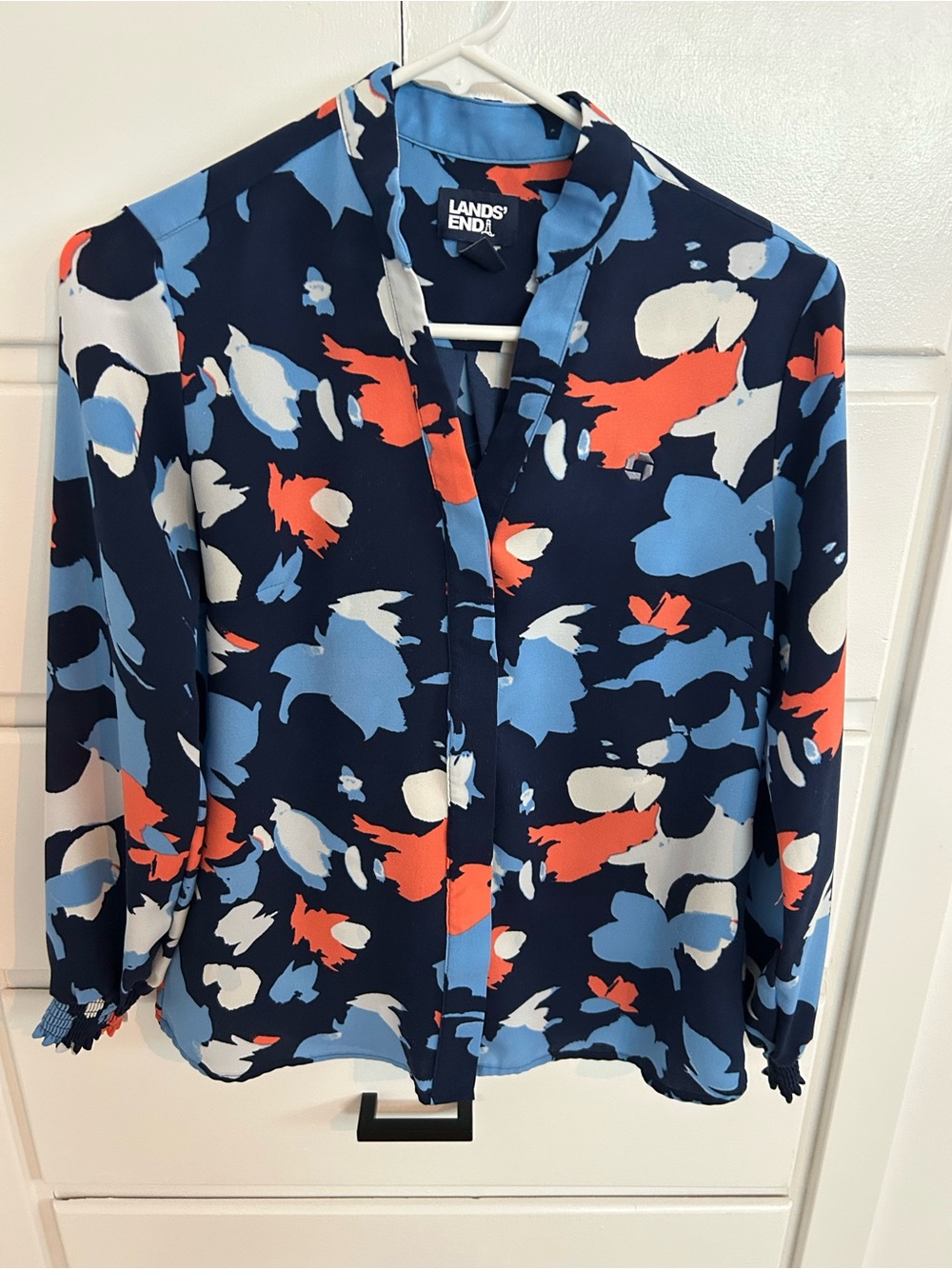 Chase Apparel Lands’ End floral blouse size 2P